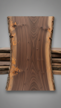 Live-Edge Oak Slab, Custom Milled