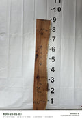 Red oak live edge slab RDO-26-01-03, 8 ft 10 in long, 15 to 17 in wide, 2 1/2 in thick, 29.4 board feet