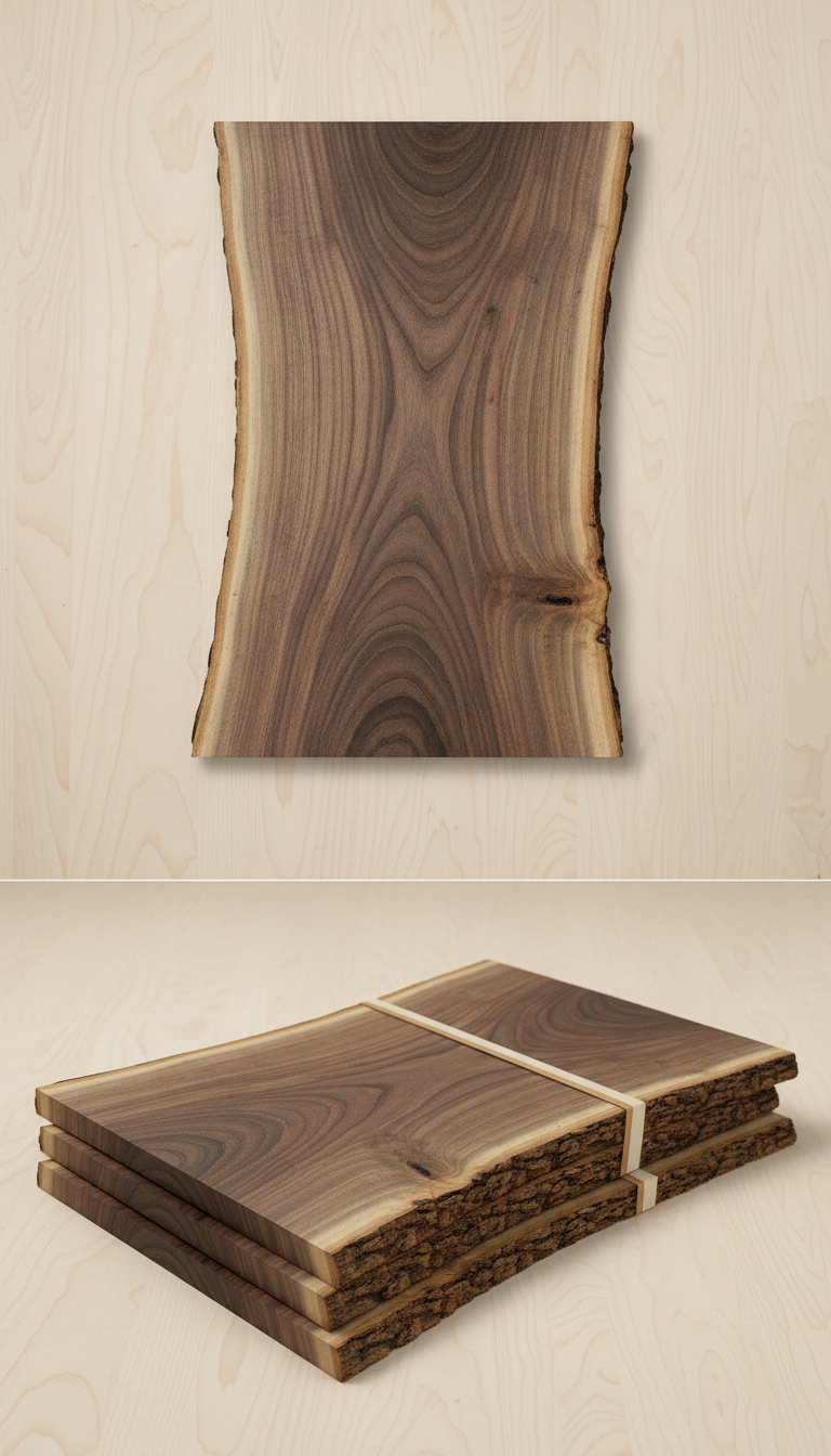 Walnut Live-Edge Slab